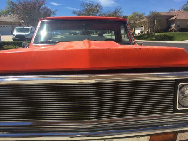 1972 Hugger Orange and White Chevrolet C-10 Pickup