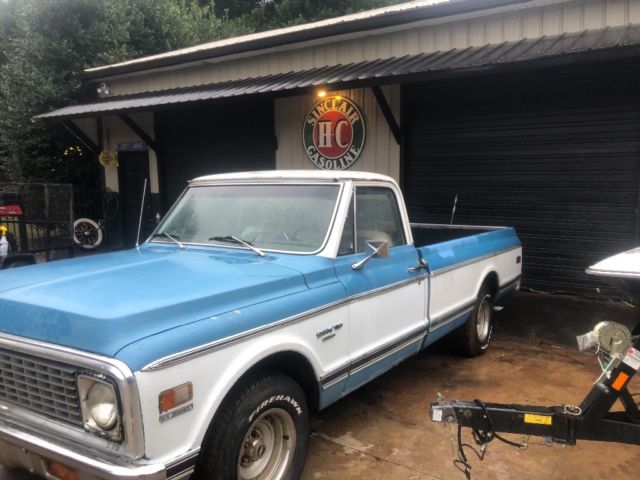 1972 Blue Chevrolet C-10 Standard Cab Pickup