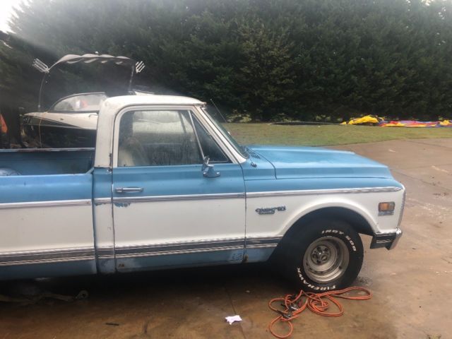 1972 Blue Chevrolet C-10 Standard Cab Pickup