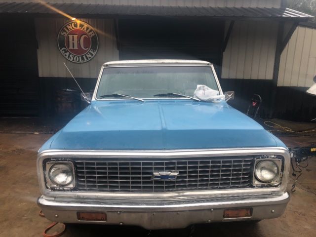 1972 Blue Chevrolet C-10 Standard Cab Pickup