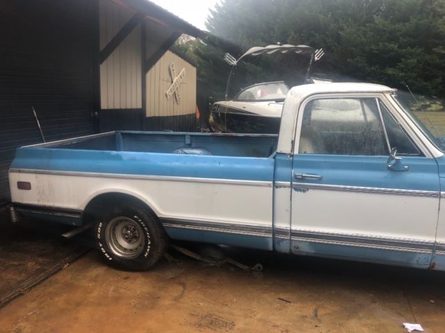 1972 Blue Chevrolet C-10 Standard Cab Pickup