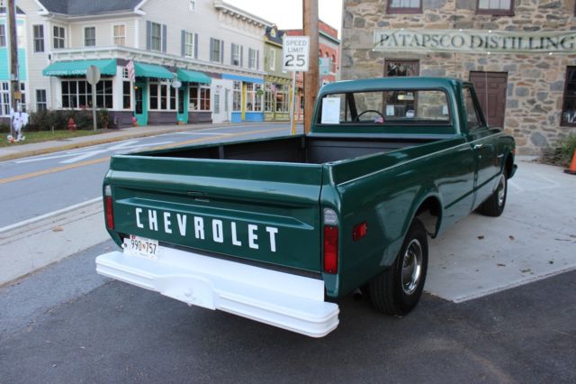 19720000 Green Chevrolet C-10 Standard Cab Pickup
