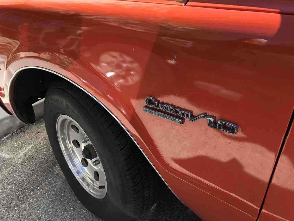 1971 Red Chevrolet c10 deluxe