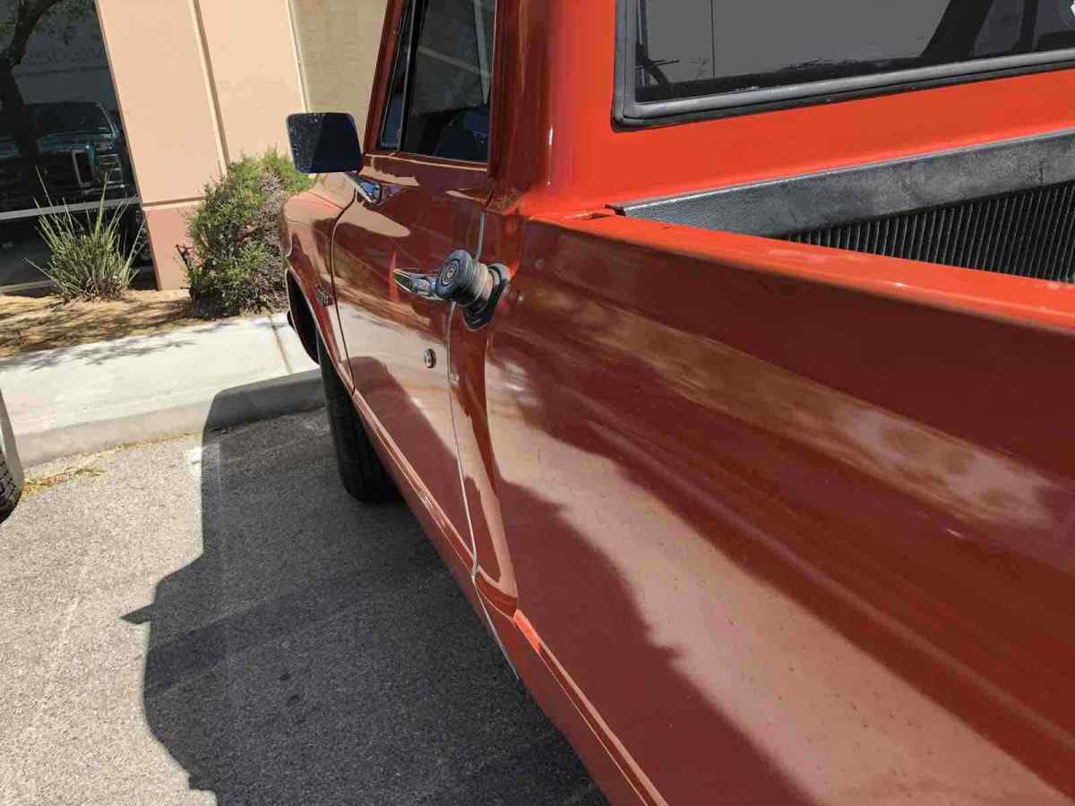 1971 Red Chevrolet c10 deluxe