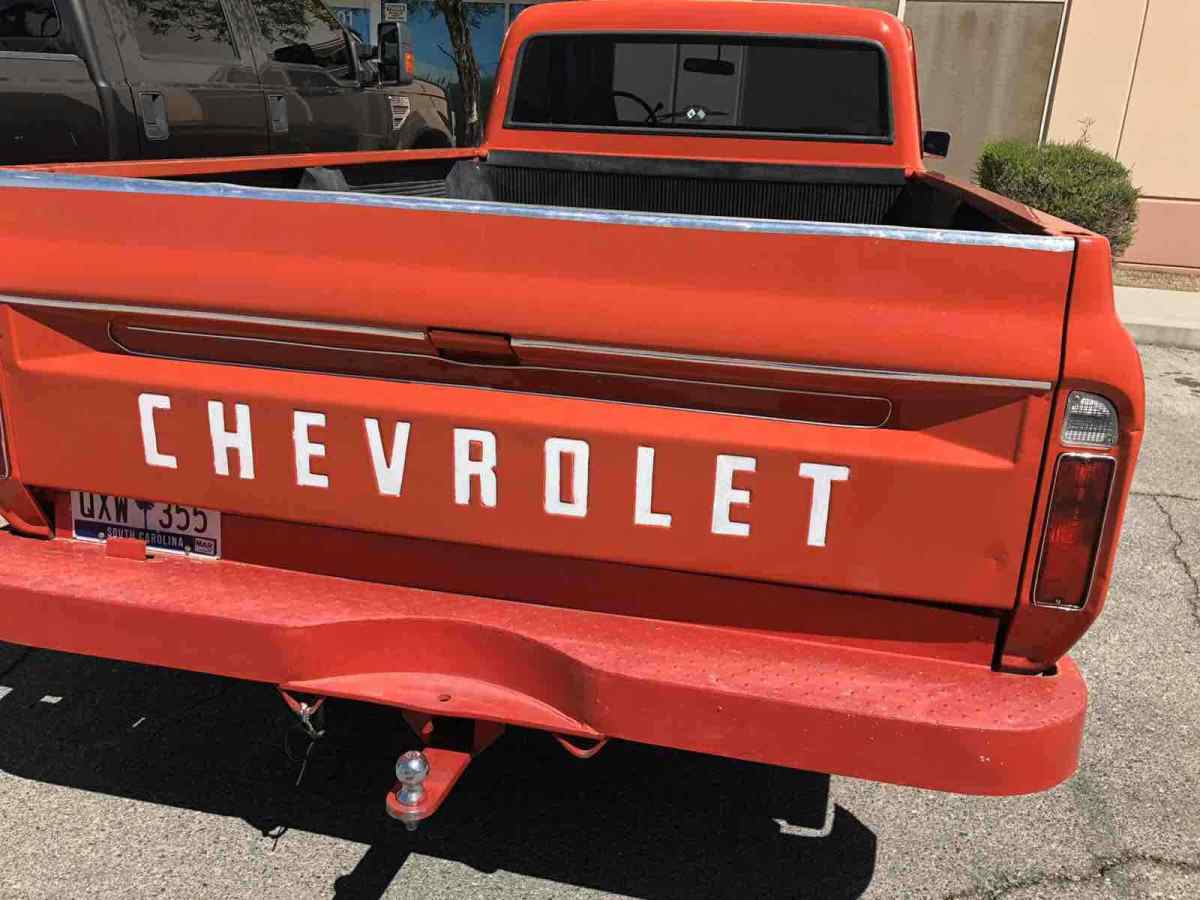 1971 Red Chevrolet c10 deluxe