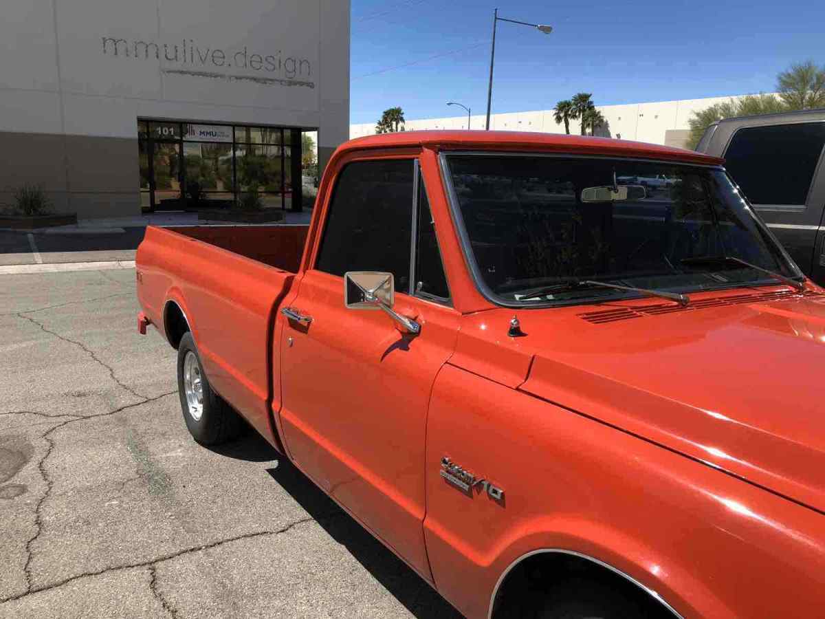 1971 Red Chevrolet c10 deluxe