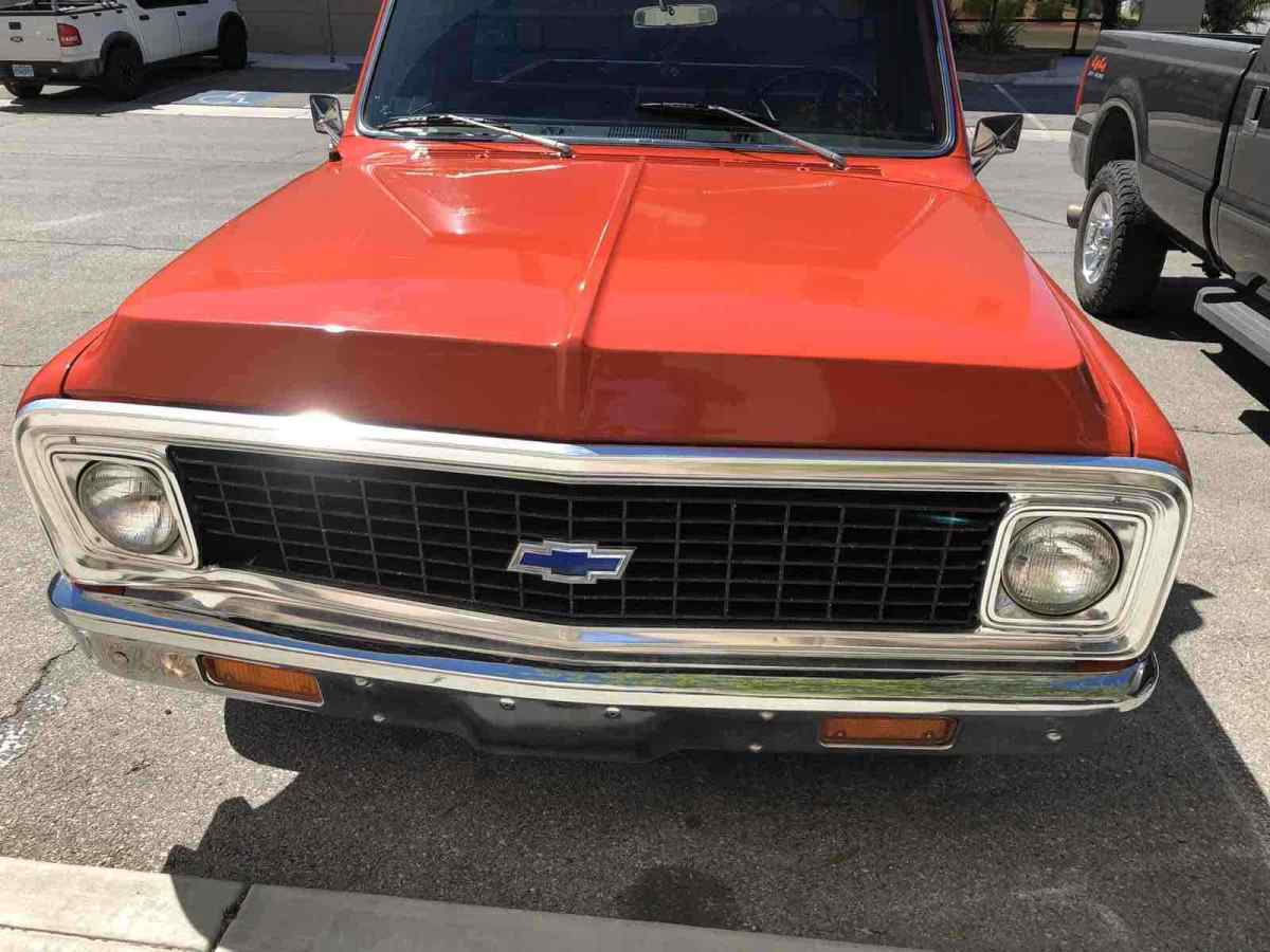 1971 Red Chevrolet c10 deluxe