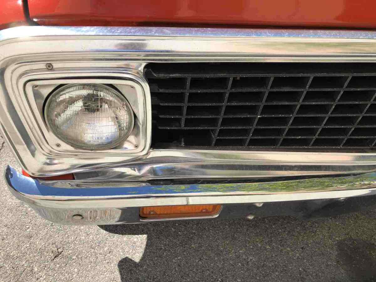 1971 Red Chevrolet c10 deluxe