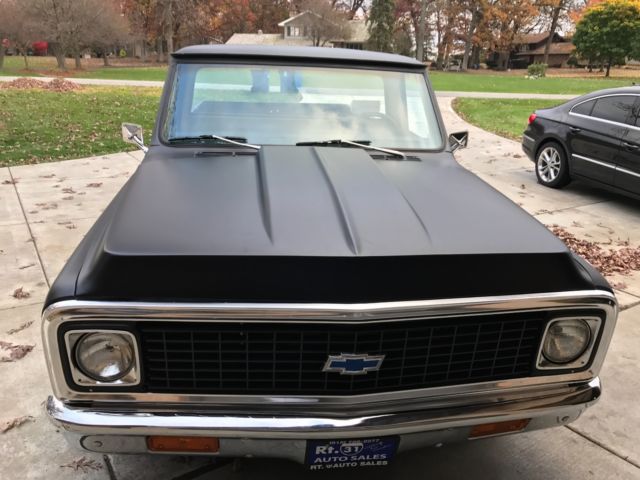 1972 Black Chevrolet C-10 Standard Cab Pickup