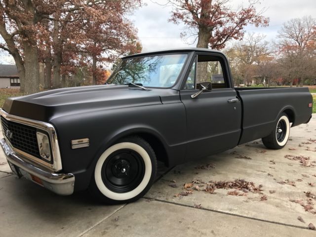 1972 Black Chevrolet C-10 Standard Cab Pickup