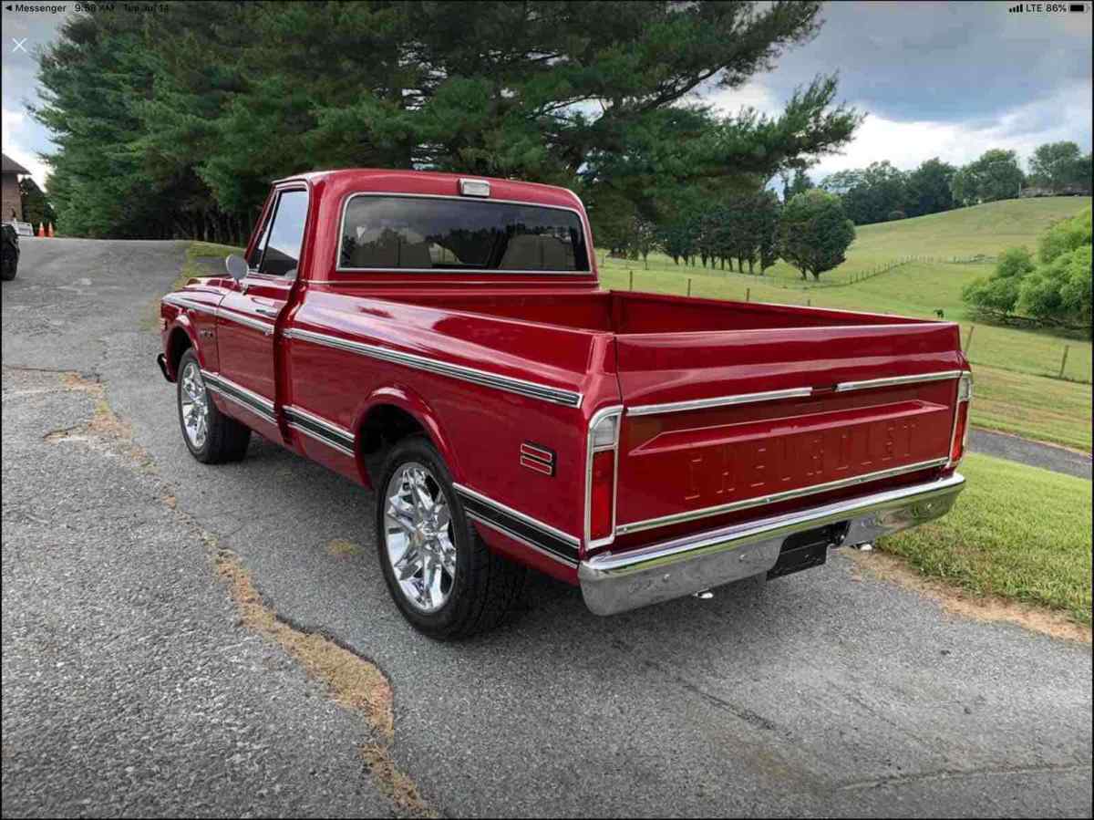 1972 Red Chevrolet C10/K10 Pickup