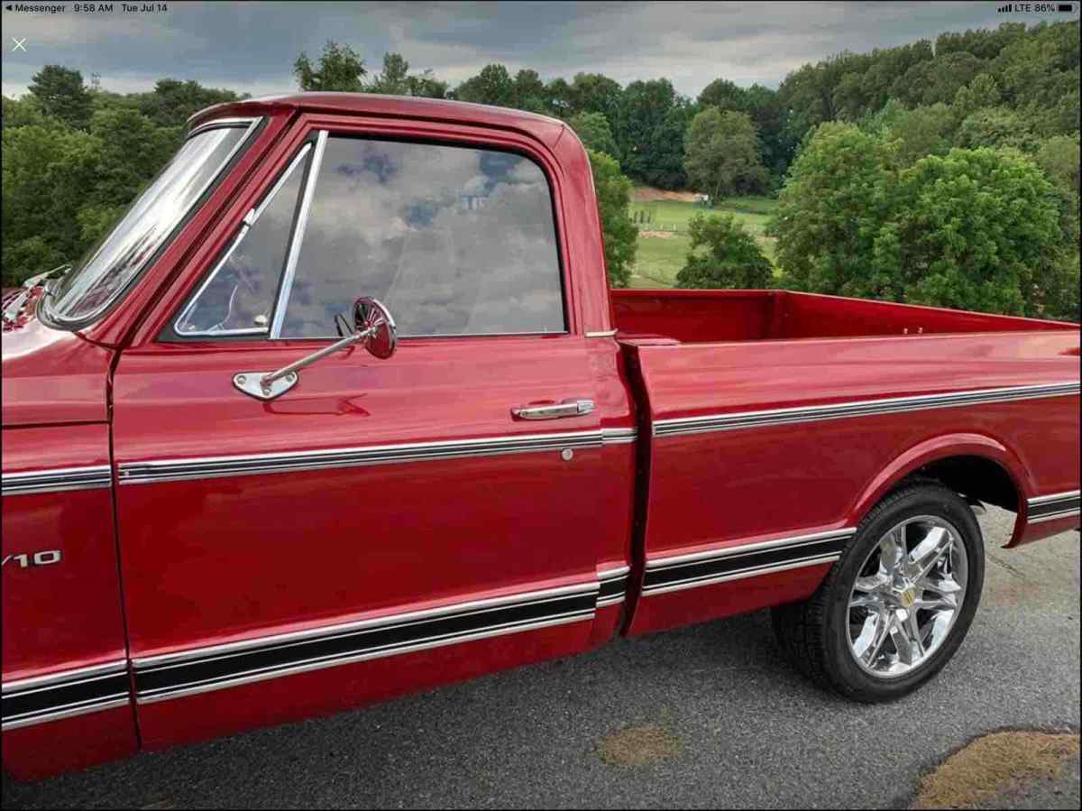1972 Red Chevrolet C10/K10 Pickup