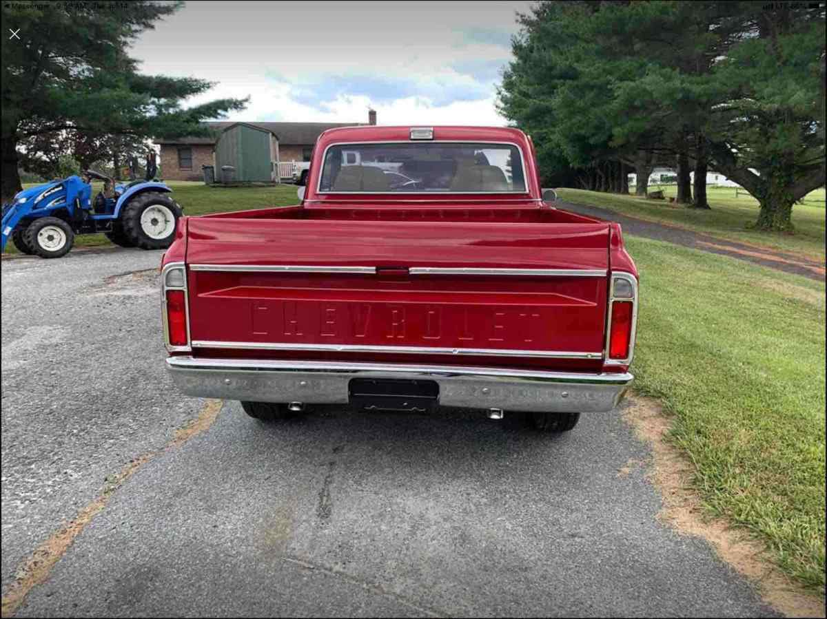 1972 Red Chevrolet C10/K10 Pickup