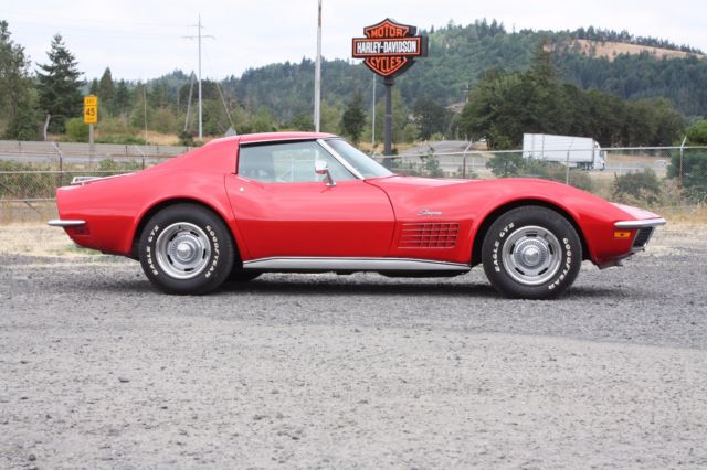 1972 Red Chevrolet Corvette Coupe