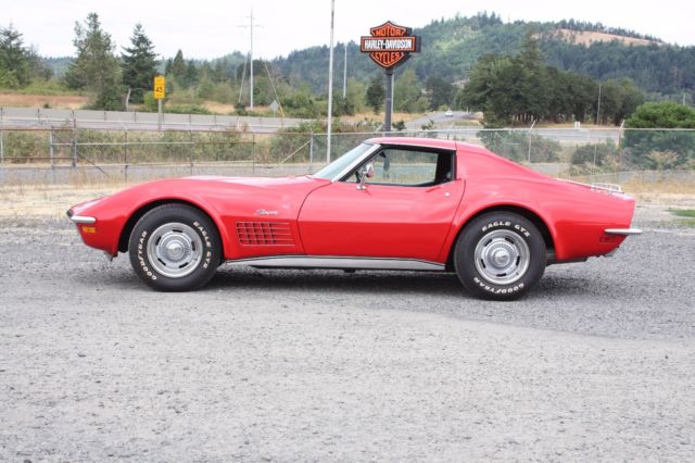 1972 Red Chevrolet Corvette Coupe