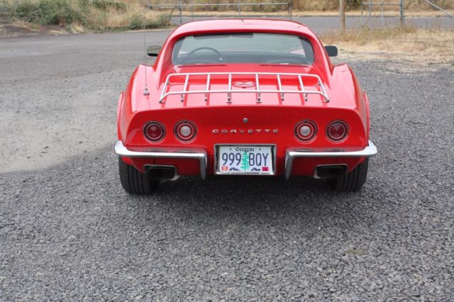 1972 Red Chevrolet Corvette Coupe