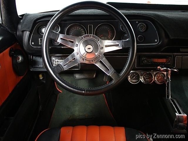 1972 Orange Chevrolet Camaro --