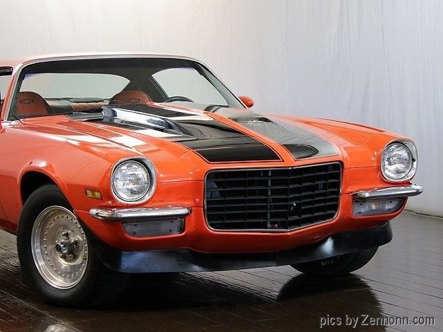 1972 Orange Chevrolet Camaro --