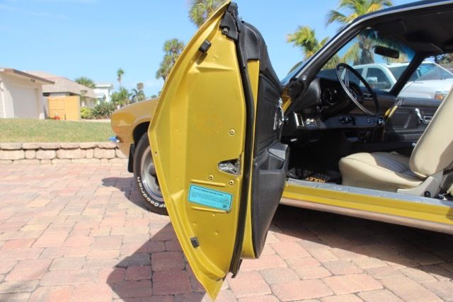 1972 Gold Chevrolet Camaro Coupe