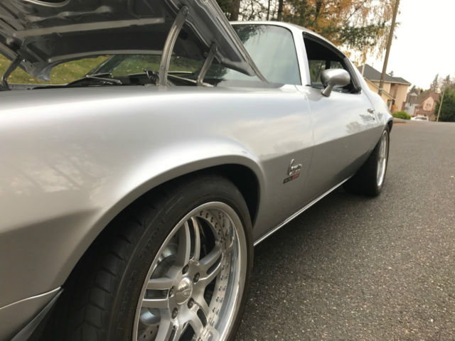 1972 Silver with Black stripes Chevrolet Camaro Coupe