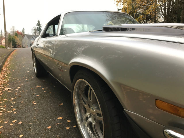 1972 Silver with Black stripes Chevrolet Camaro Coupe