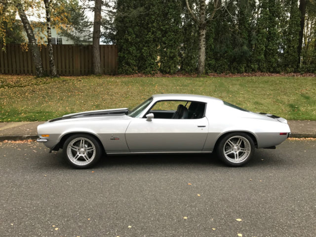 1972 Silver with Black stripes Chevrolet Camaro Coupe
