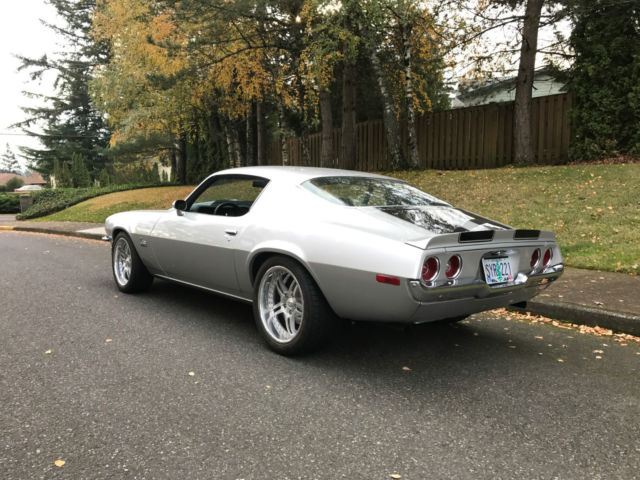 1972 Silver with Black stripes Chevrolet Camaro Coupe