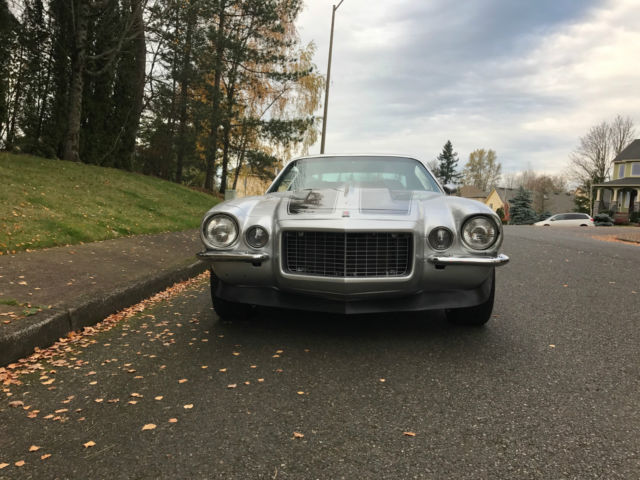 1972 Silver with Black stripes Chevrolet Camaro Coupe
