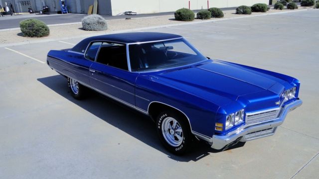 1972 Blue Chevrolet Capriceold Coupe