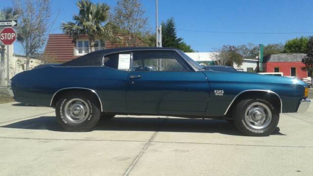 1972 Blue Chevrolet Chevelle Coupe