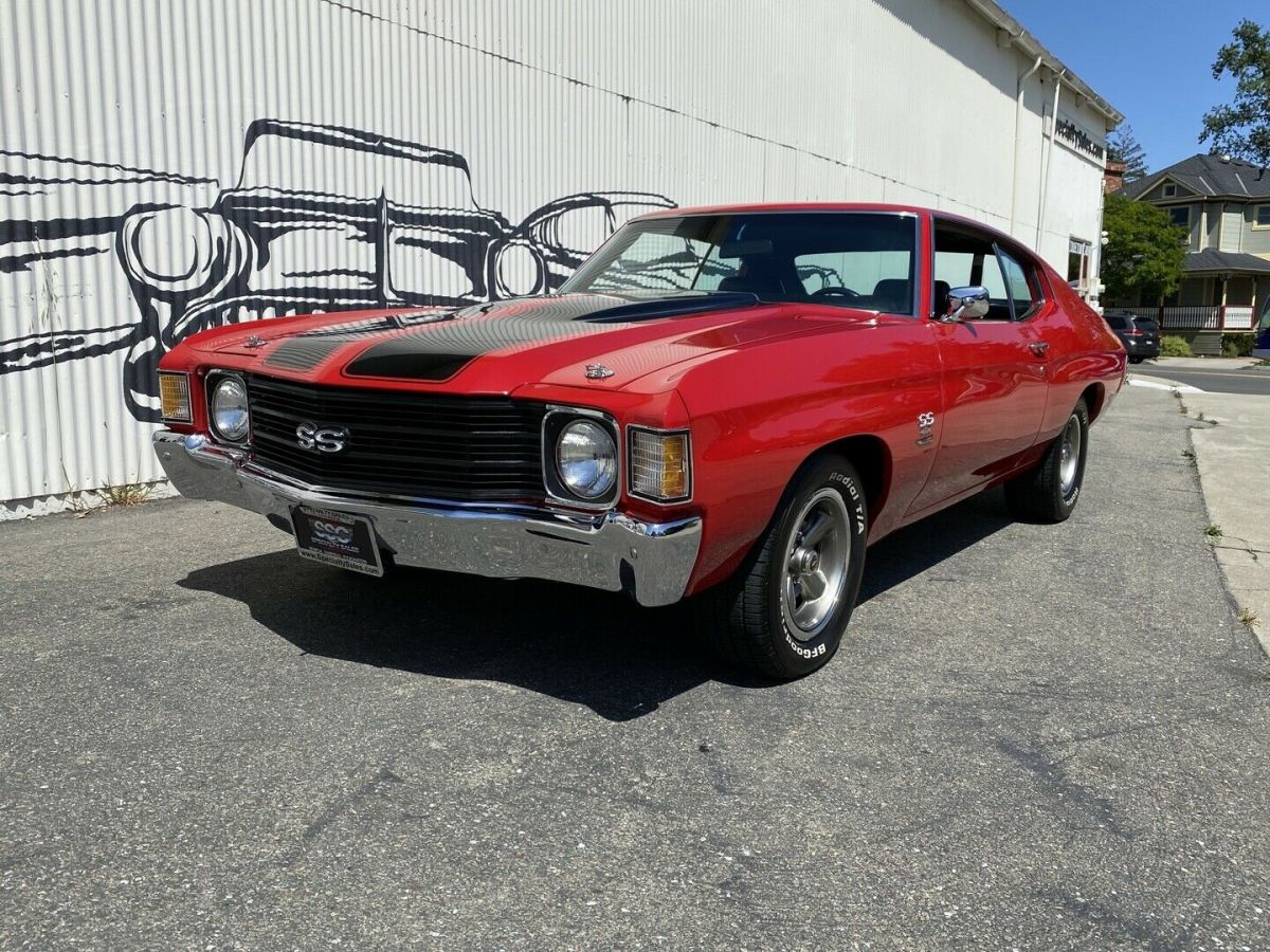 1972 Red Chevrolet Chevelle Hardtop