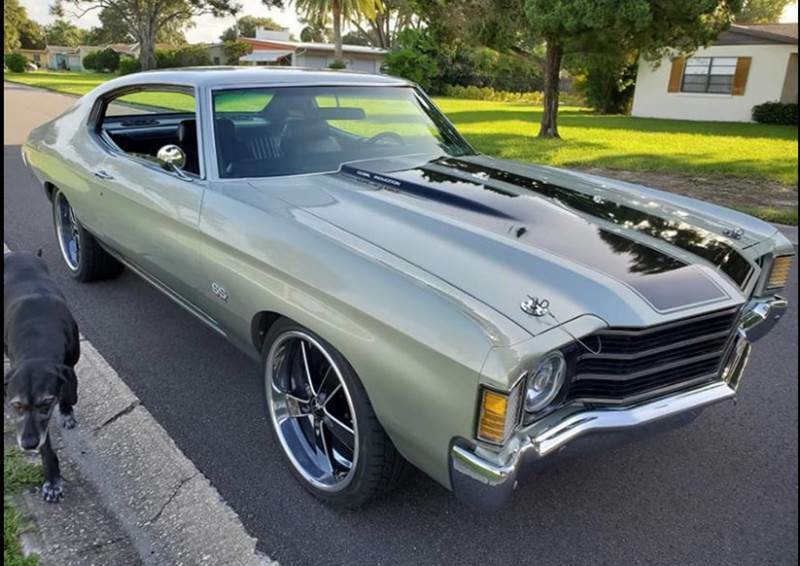 1972 Silver Chevrolet Chevelle Coupe