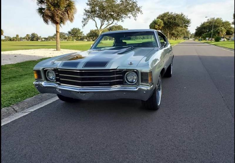 1972 Silver Chevrolet Chevelle Coupe