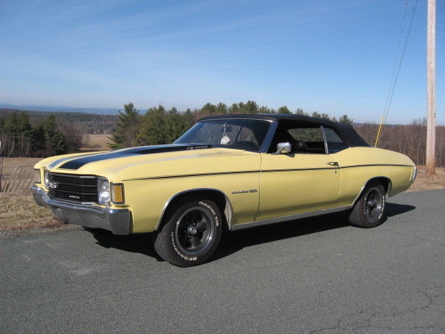 1972 Red Chevrolet Chevelle Convertible