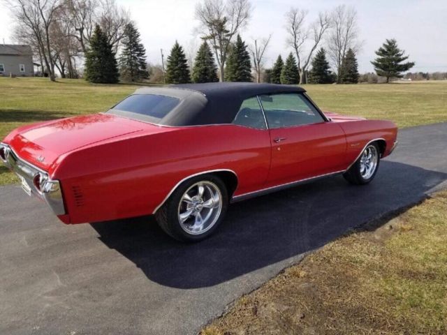 1972 Red Chevrolet Chevelle Convertible