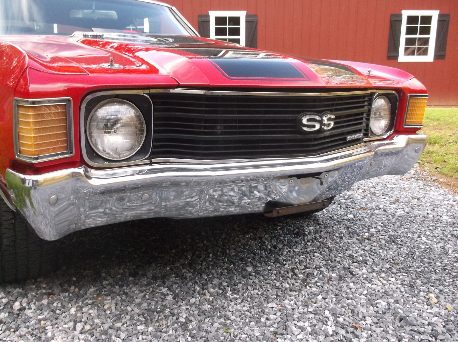 1972 Blue Chevrolet Chevelle 2dr sdn