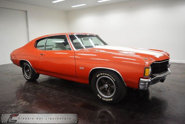 1972 Orange Chevrolet Chevelle Car