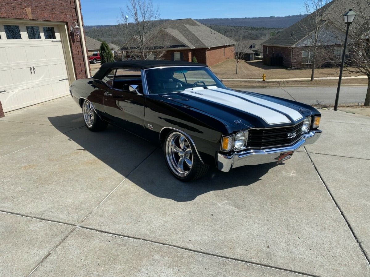 1972 Black Chevrolet Chevelle Convertible
