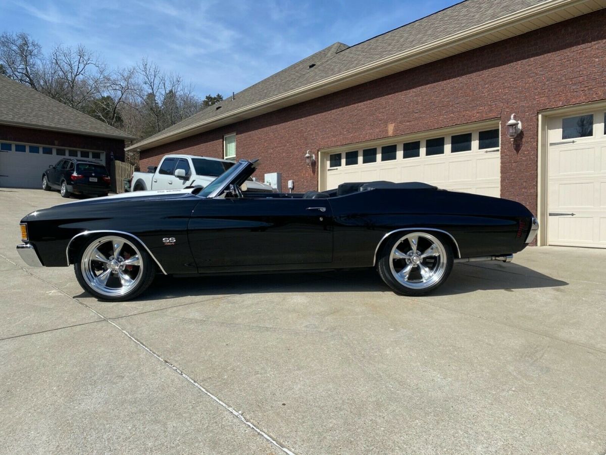 1972 Black Chevrolet Chevelle Convertible