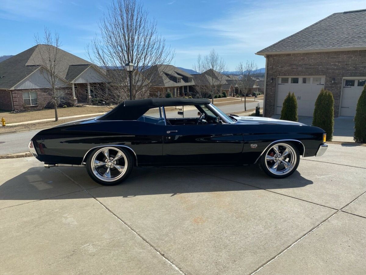 1972 Black Chevrolet Chevelle Convertible