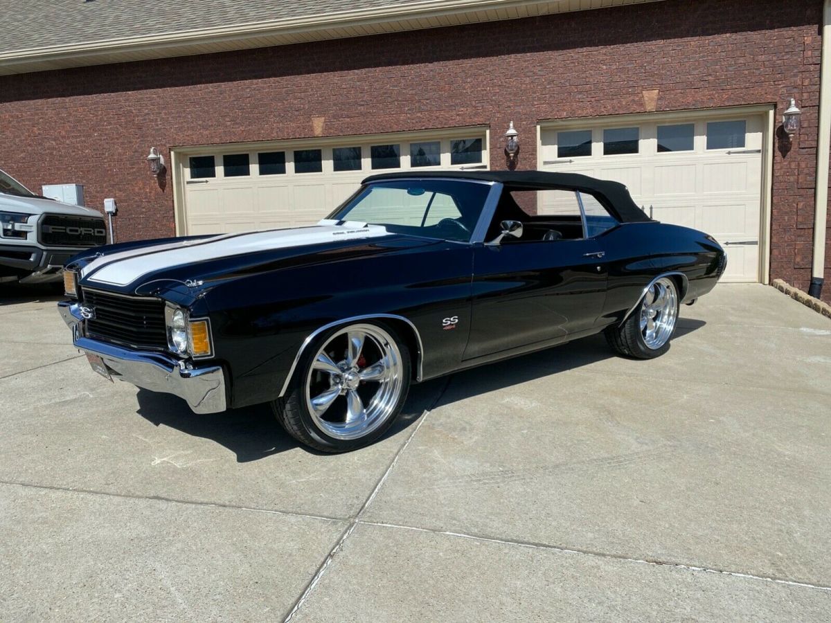 1972 Black Chevrolet Chevelle Convertible