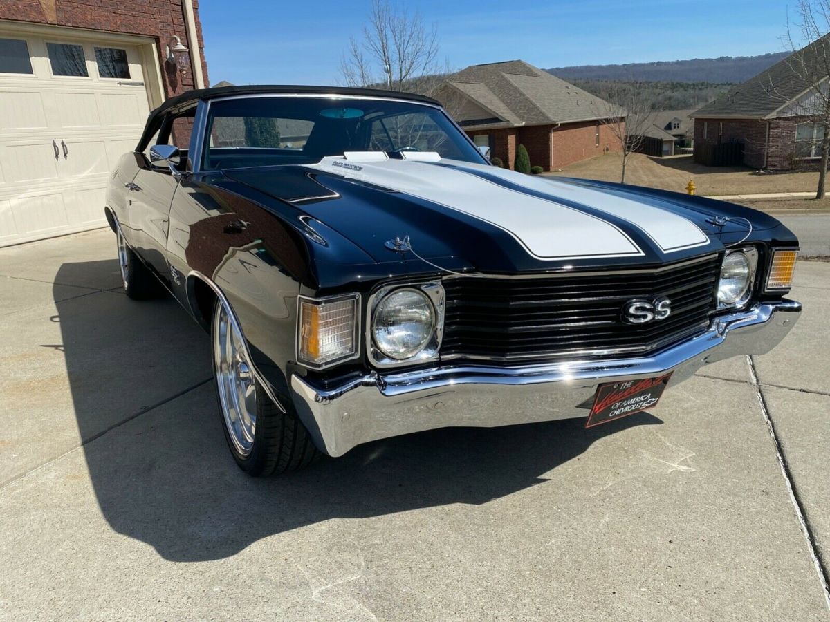 1972 Black Chevrolet Chevelle Convertible