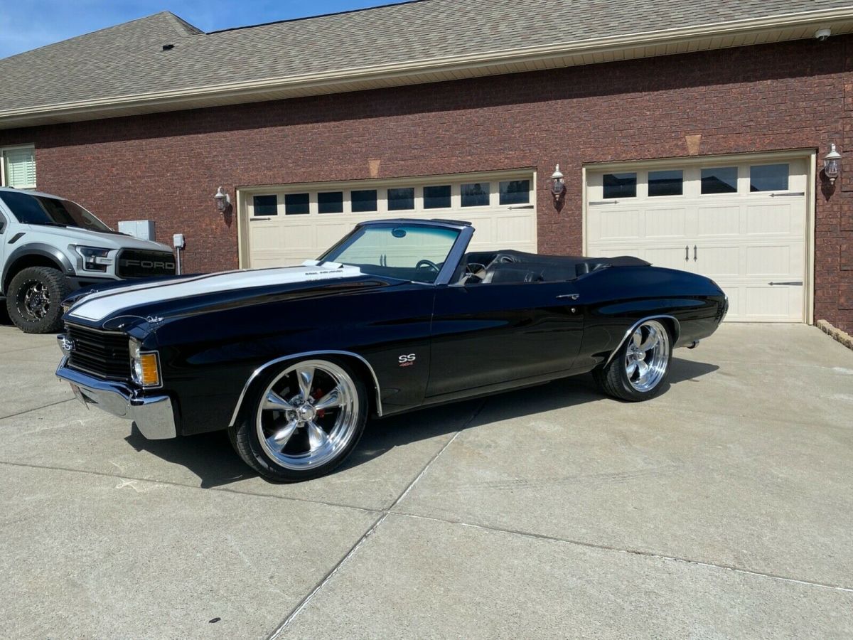 1972 Black Chevrolet Chevelle Convertible