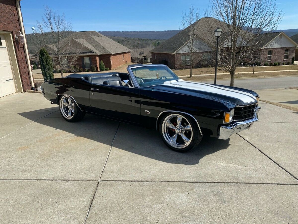1972 Black Chevrolet Chevelle Convertible