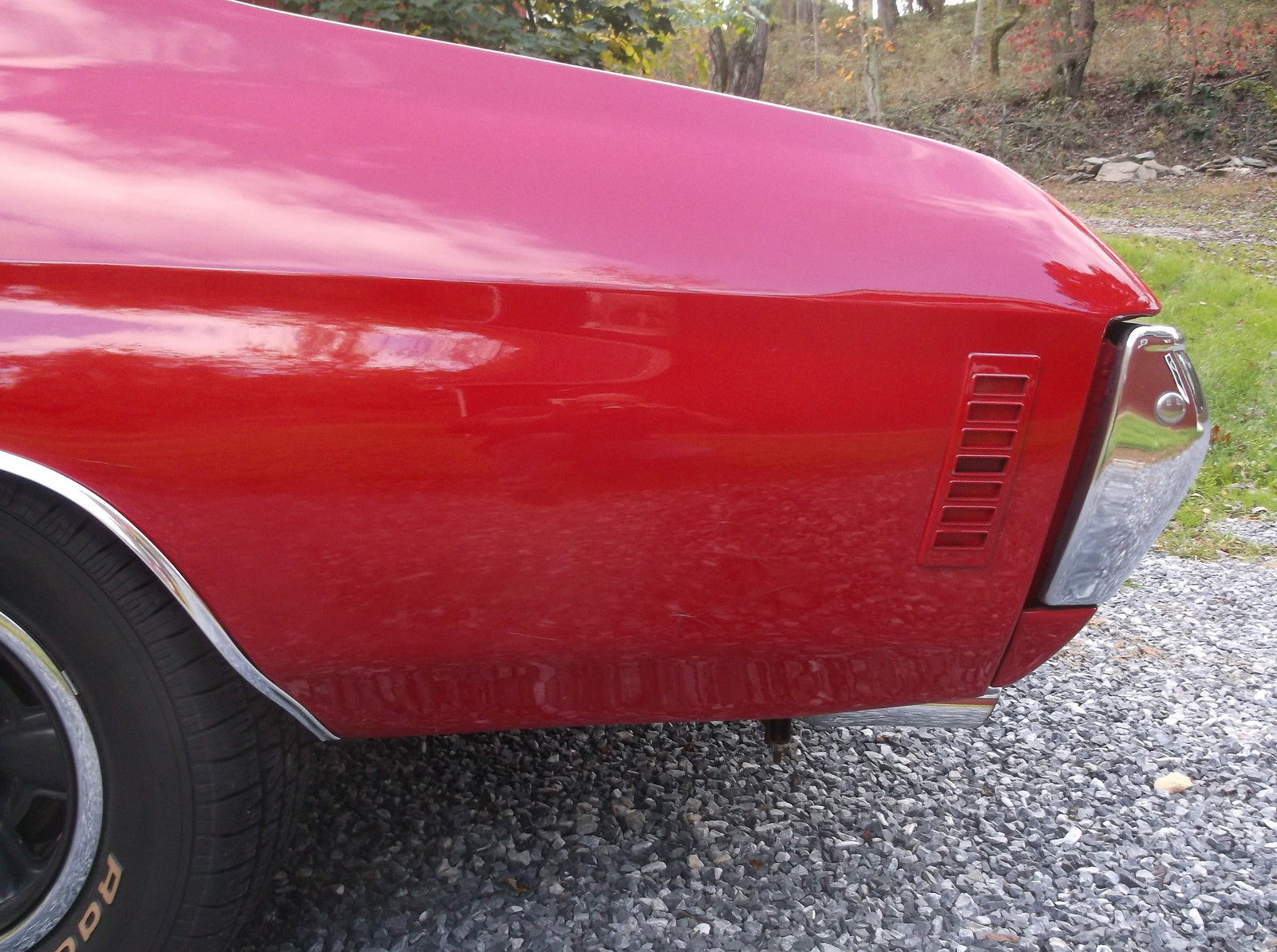 1972 Blue Chevrolet Chevelle 2dr sdn