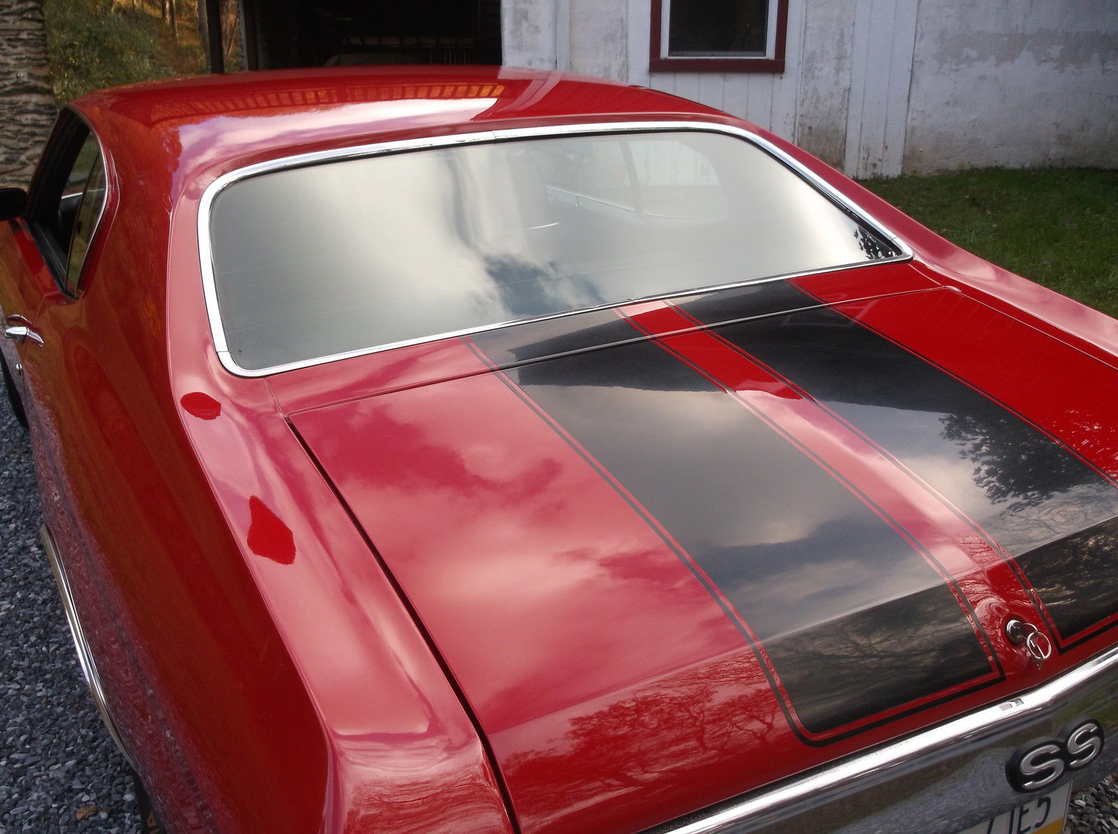 1972 Blue Chevrolet Chevelle 2dr sdn