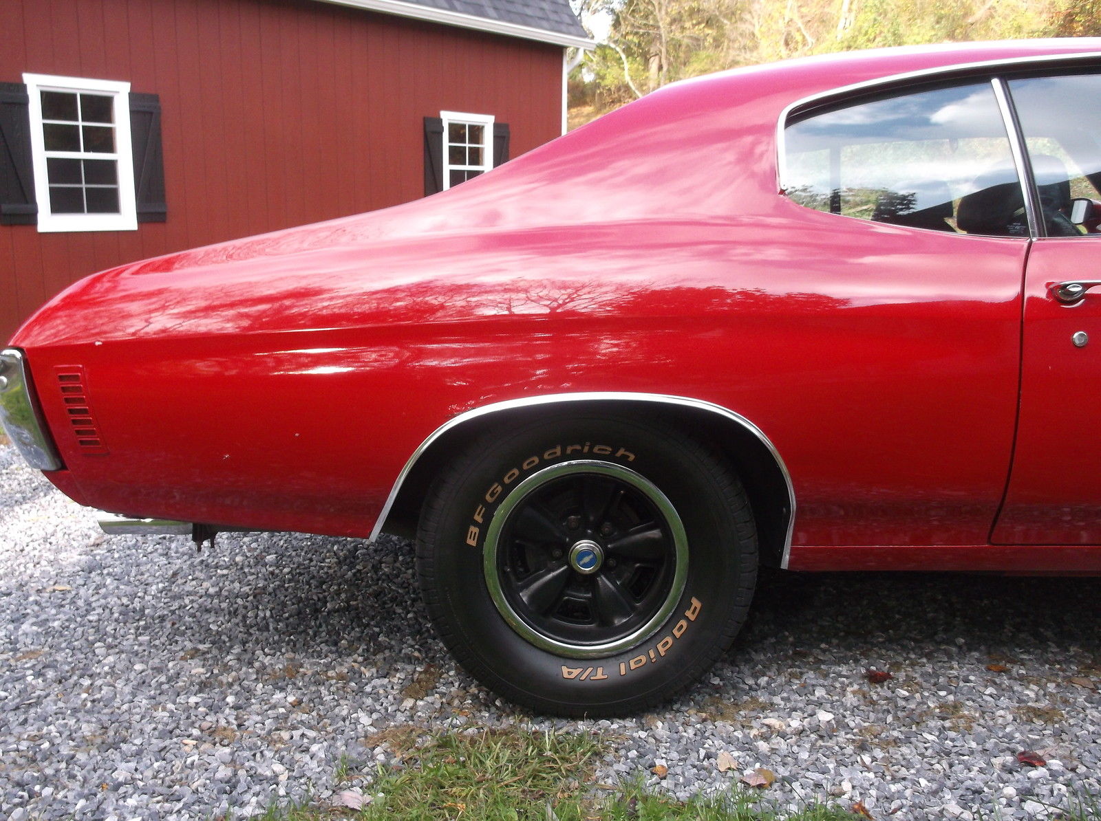 1972 Blue Chevrolet Chevelle 2dr sdn