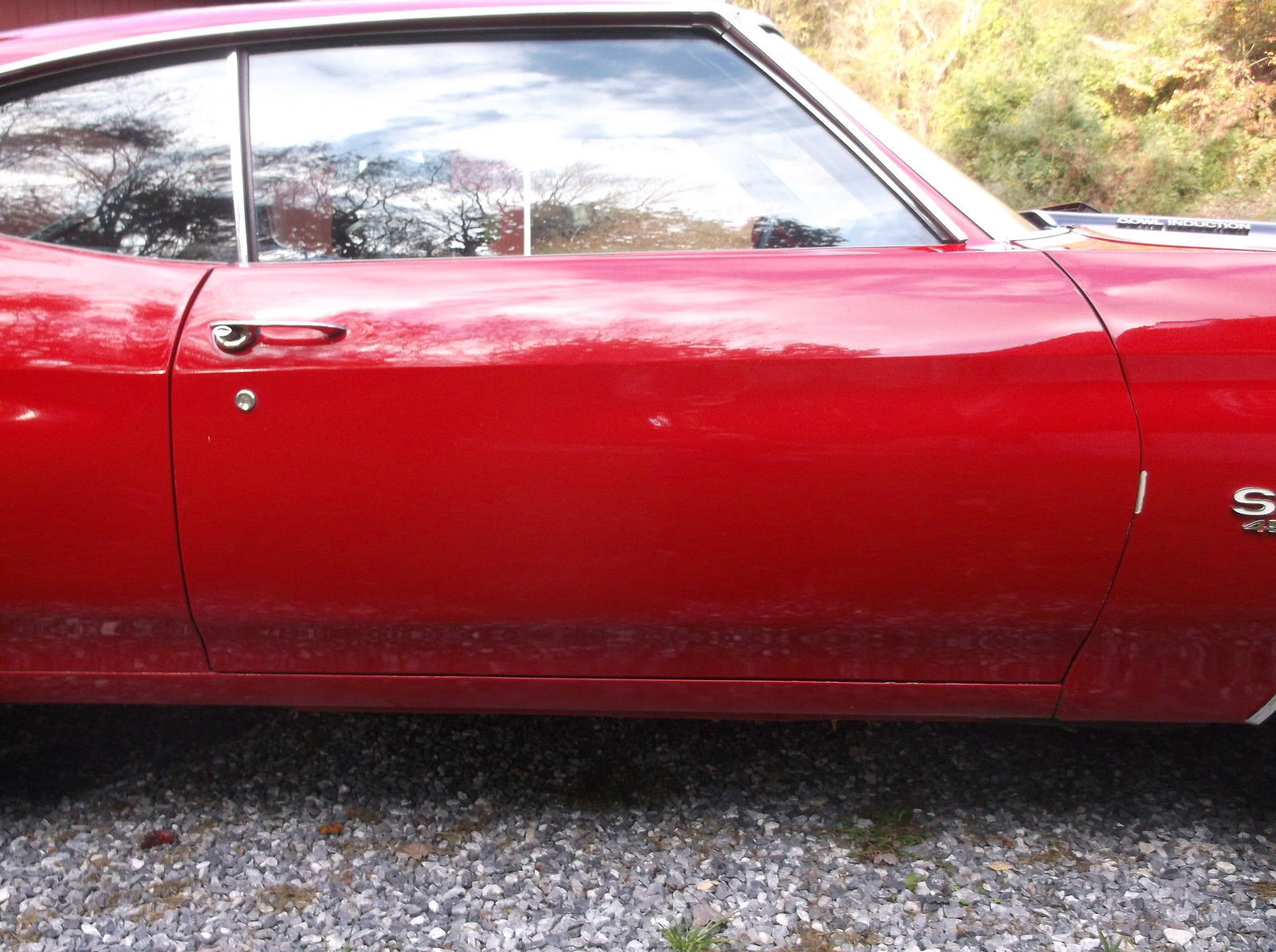 1972 Blue Chevrolet Chevelle 2dr sdn