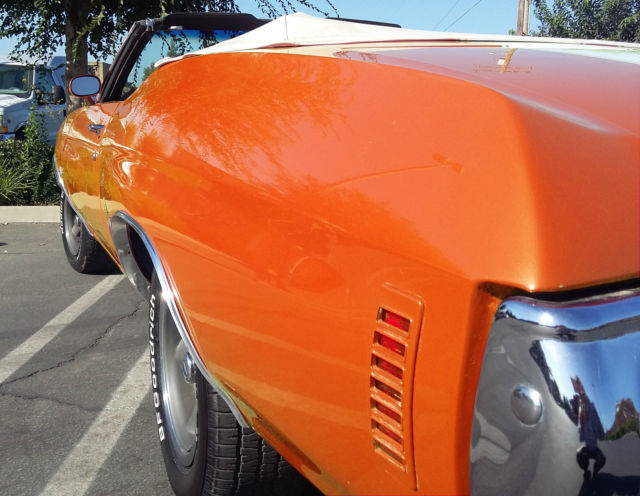 1972 GM 65 FLAME ORANGE METALLIC Chevrolet Chevelle Convertible