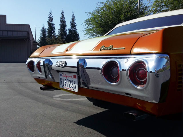 1972 GM 65 FLAME ORANGE METALLIC Chevrolet Chevelle Convertible